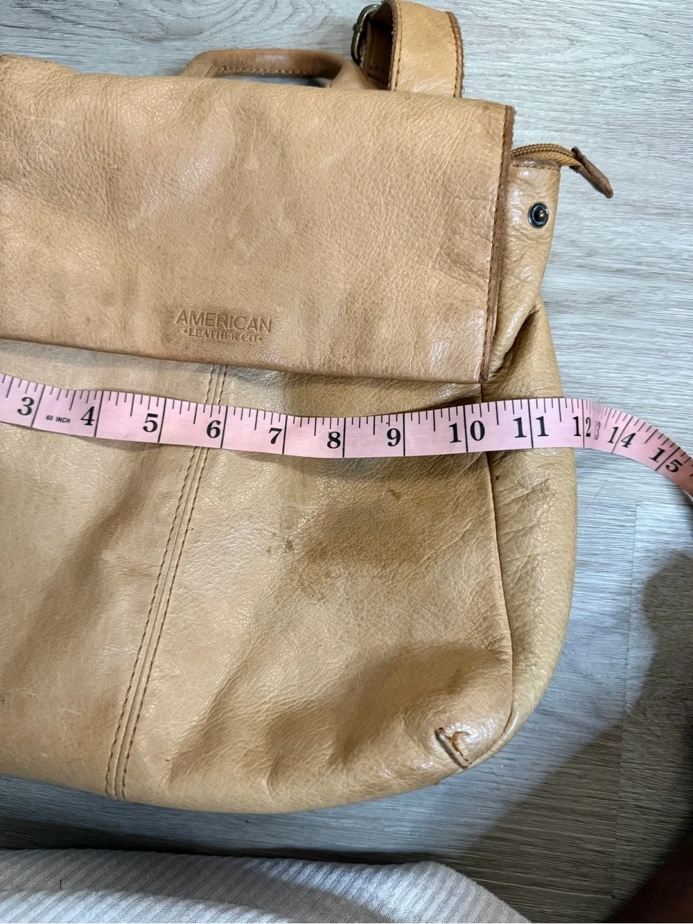 American Leather Co Tan Leather Backpack